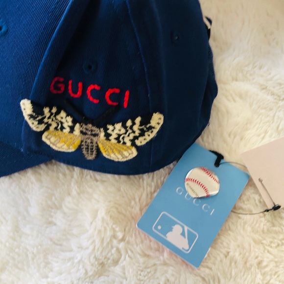 Gucci Other - Gucci Blue,or burgundy Yankee cap NWT